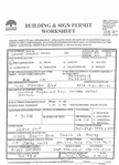 CPermit: Building and Sign Permit Work Sheet